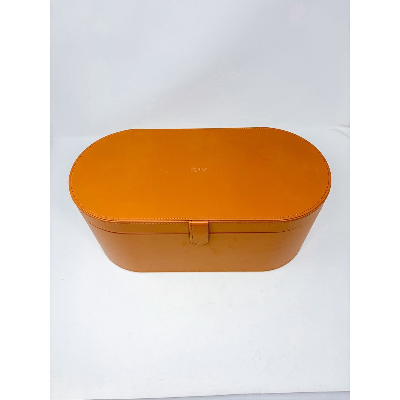 Dyson Airwrap Styler Leather Storage Hard Box Case Only Tan Large